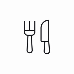 dining tableware utensils icon sign vector