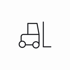 forklift tool icon sign vector