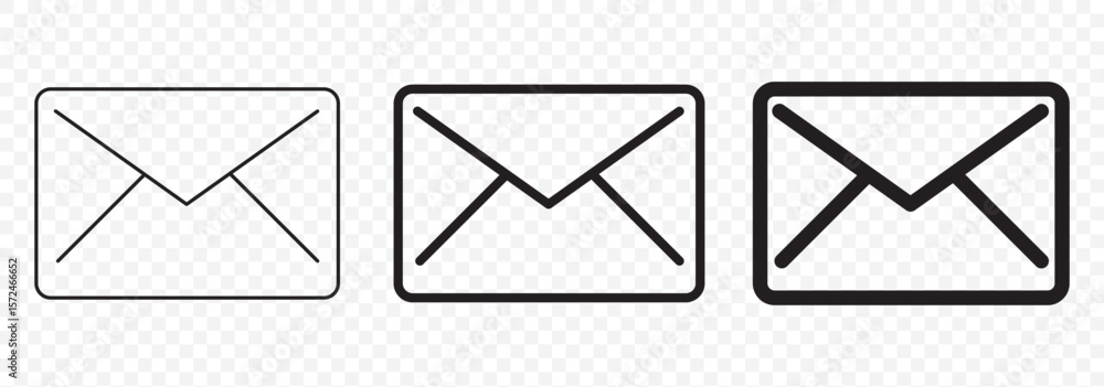 Poster mail, email, and envelope icon set. email vector icon set. mail post vector symbol. letter message e