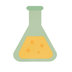 Laboratory Flask with yellow liquid