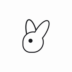 Obraz premium rabbit animal icon sign vector