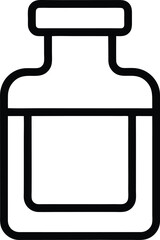 Medicine Bottle: Outline Icon


