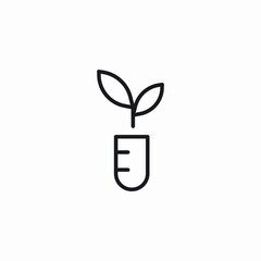 tube plants icon sign vector