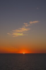 Sunrise on the sea