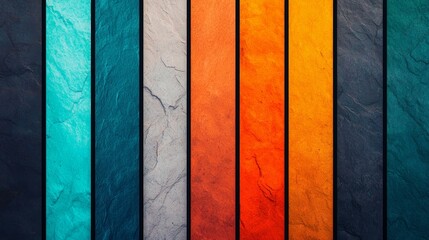Artistic Timeline of Colors from Sunrise to Sunset in a Vibrant Vertical Format