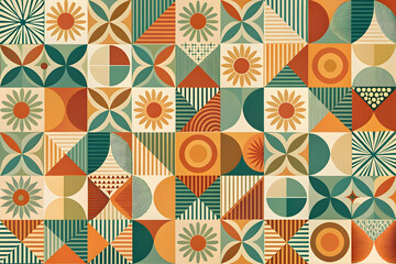 seamless pattern with autumn leaves