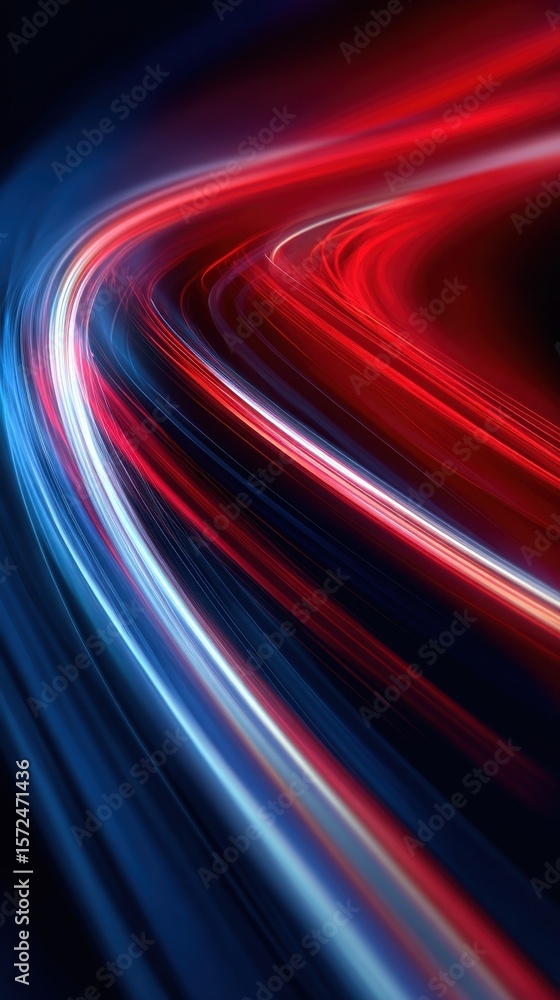 Poster abstract motion capture the essence of rapid movement with this striking visual of swirling red and 