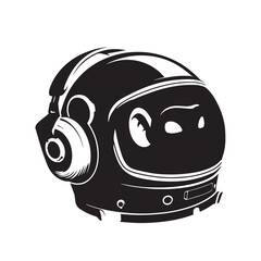 Funny black turtle with helmet cartoon vector illustration icon set