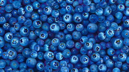 Blueberry background. 3D illustration. High resolution.