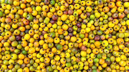 Close up of yellow and green jujube fruits for background.