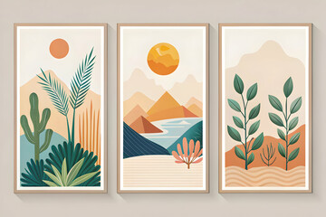autumn landscape with trees background