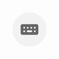keyboard inser icon sign vector