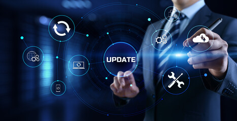 Update Software Upgrade Application new version on virtual screen.