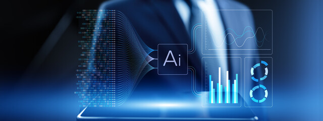 Artificial Intelligence Data Analysis and Machine Learning Insights Visualization for Business...