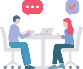 説明するビジネスシーン