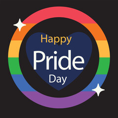 pride day labels concept vector design