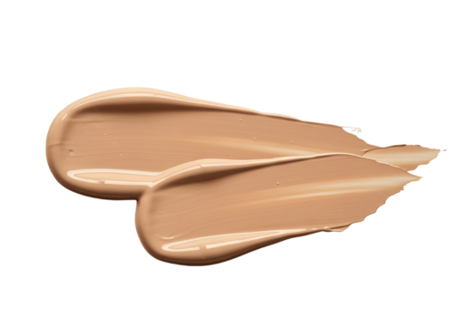 Tan Skincare Cream Texture Swatch Dual toned tan smear for cosmetic creams. Perfect for bronzers, tinted moisturizers, or BB creams