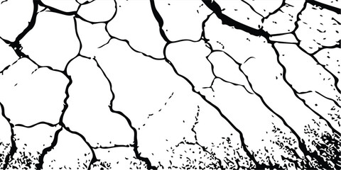 Distressed Vector Texture Overlays of Cracked Surfaces from Earthquakes, Featuring Black, White, and Grey Wall, Floor, and Land Backgrounds with Realistic Damage Effects.
