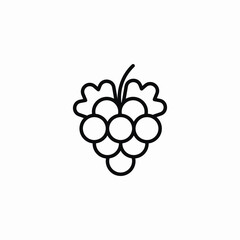 grape meal icon sign vector