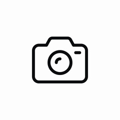 photo camera icon sign vector