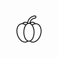 pumpkin meal icon sign vector