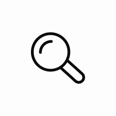 search glass icon sign vector