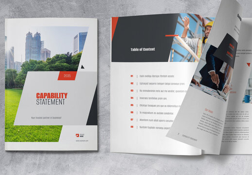 Capability Statement Business Brochure Template 