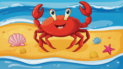 crab on the beach