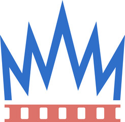 screen vector monogram logo template