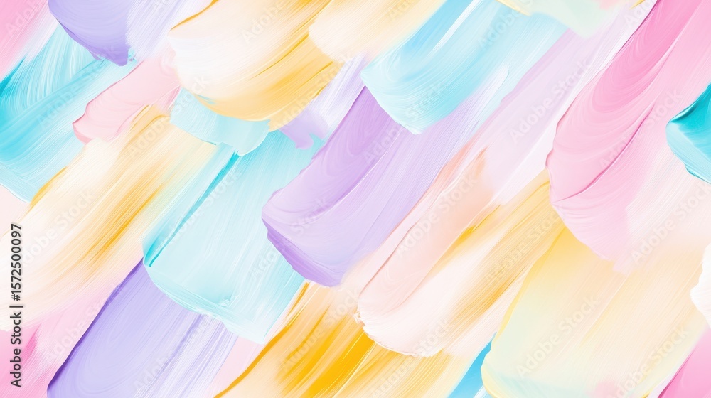 Wall mural soft strokes of color: diagonal brushstrokes of pastel hues dance across the canvas, creating a harm