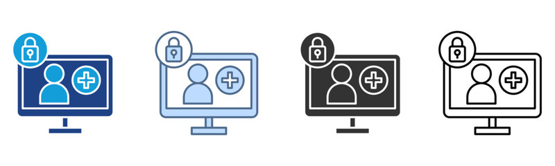 Access Icon Set Multiple Style Collection