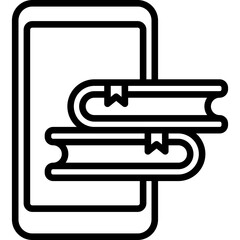 E-Book line icon
