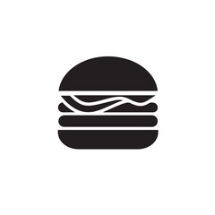 burger silhouette illustration