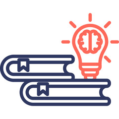 Knowledge Growth line color icon