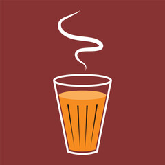 Indian hot drink vector. Indian chai icon. Chai is Indian drink. Kerala tea shop illustration vector eps. Indian Kerala roadside. Kerala tea shop line drawing. Kerala Old.