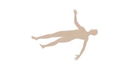 The Human Element: Minimalist Motion and Emotion floating and reaching through the Light