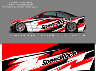 car livery graphic vector. abstract grunge background design for vehicle vinyl wrap and car branding	