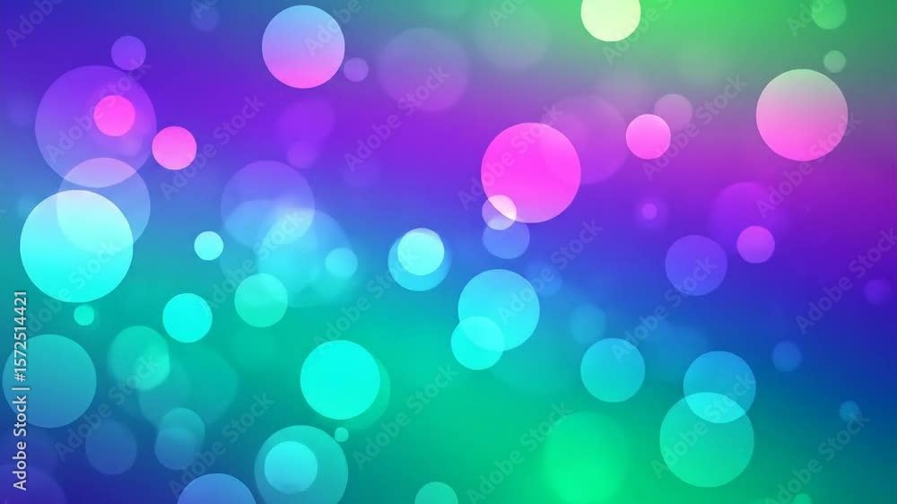 Poster abstract colorful bokeh background