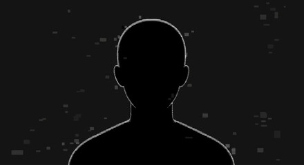 Anonymous Profile: Dark Silhouette Portrait