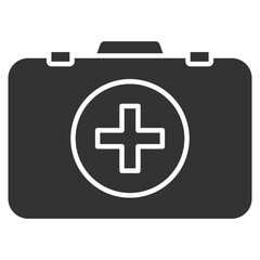 Aid Glyph Icon Element For Design