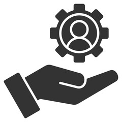 Services Glyph Icon Element For Design