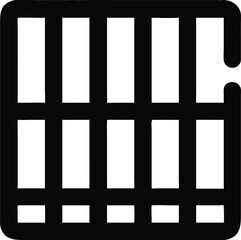 Grille design black and white minimalist vector