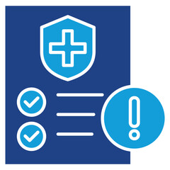 Claims Dual Tone Icon Element For Design