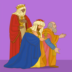 Magi from the East. Tree wise men.