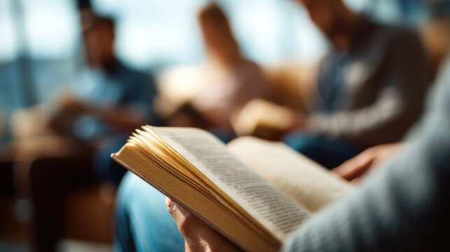 Friendly book clubs where readers share thoughts freely, no pressure, just fun and open conversations about stories and ideas.
