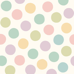 colorful pastel polkadot pattern background