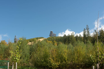 Sky Walk observation tower near Sky Bridge, Dolní Morava, Czechia