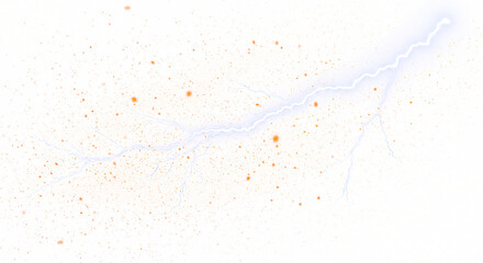 Electric Storms Energetic Display with Scattered Orange Particle Effects.