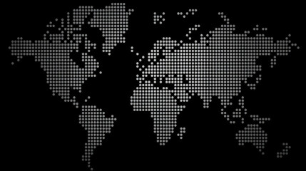 Exploring global connectivity through a pixelated world map representation