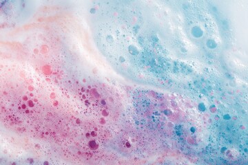 Swirling pastel soap suds
